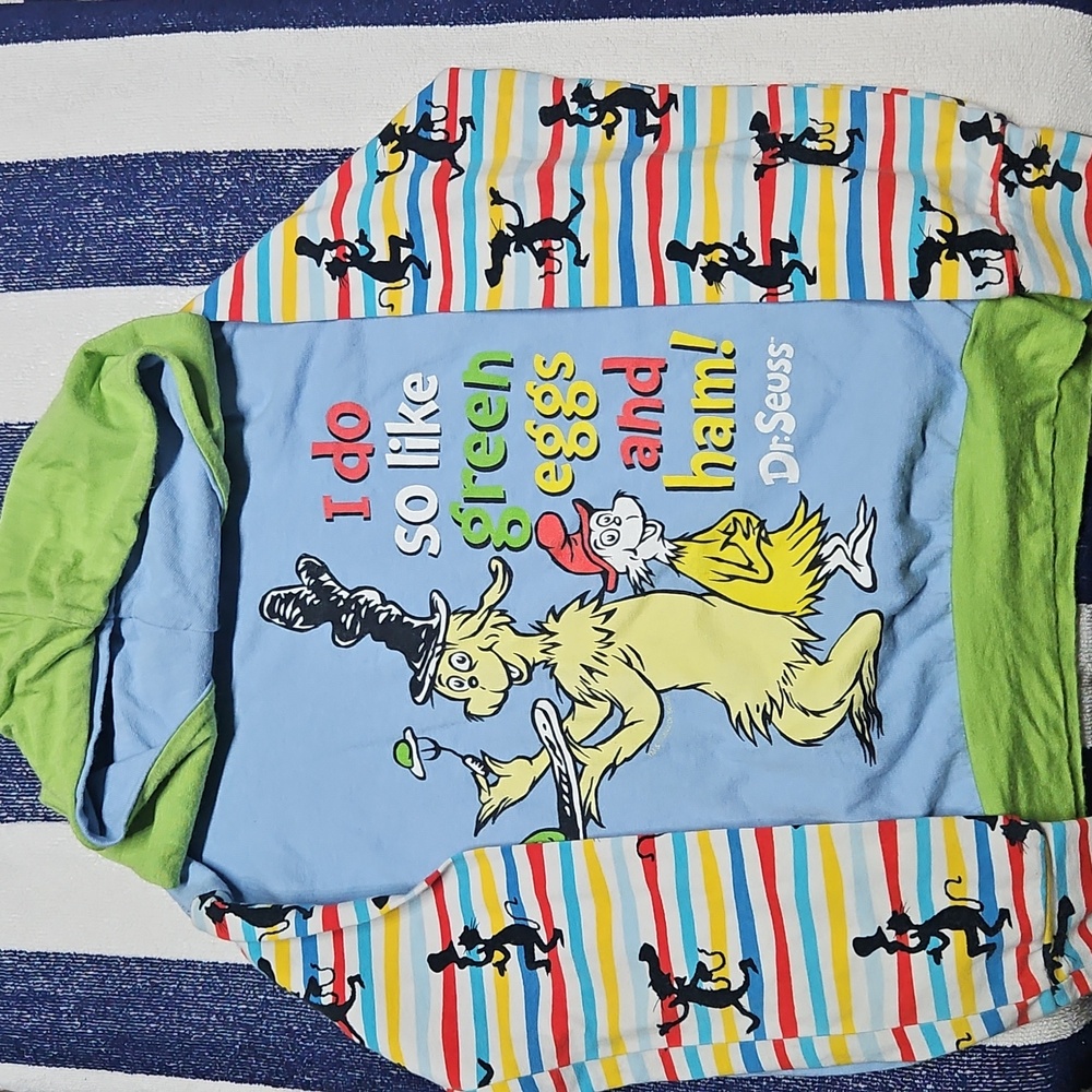 Dr. Seuss Green Eggs and Ham Hoodie - Blue and Green